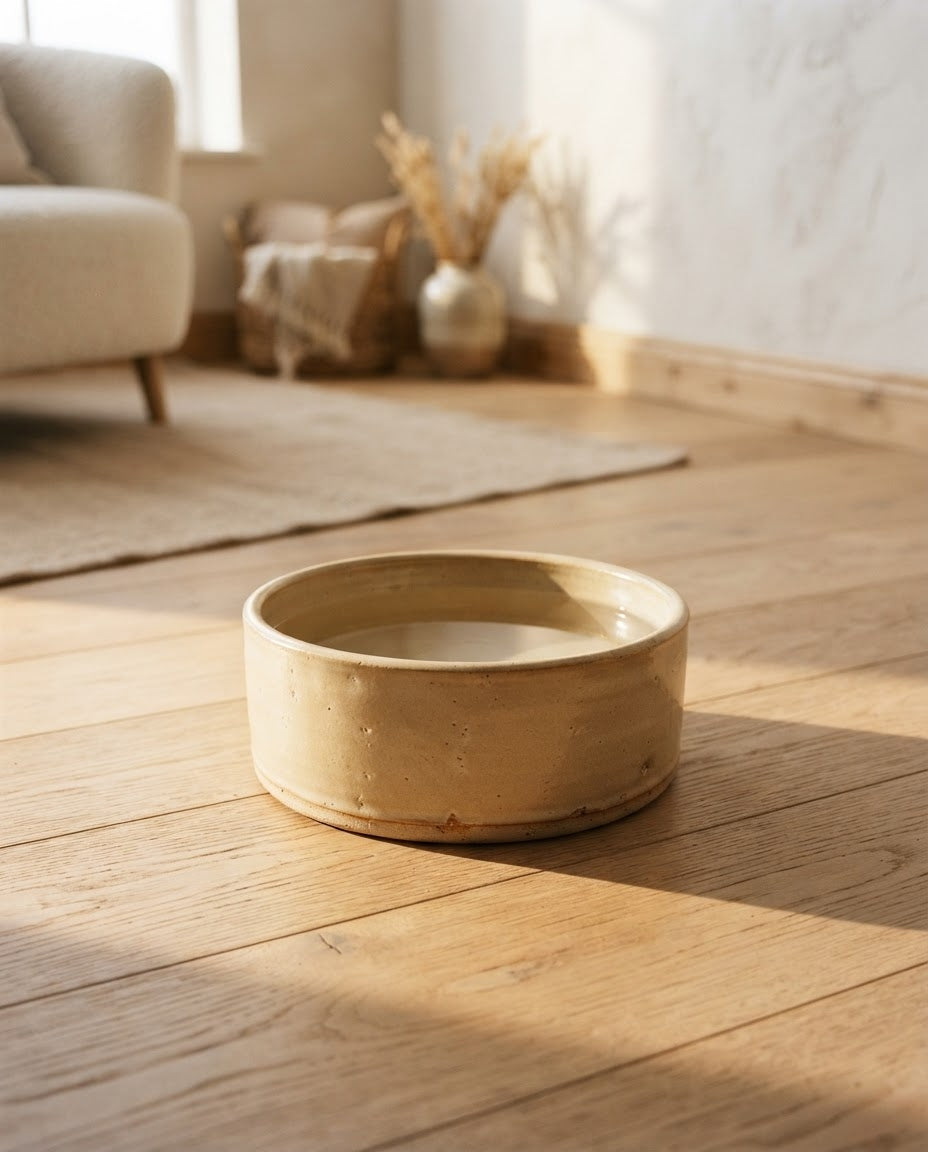 Ceramic Pet Bowl in Matte Glaze