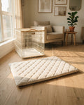 Linen Crate Mat with Quilted Base